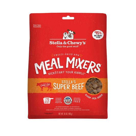 Stella & Chewy's Freeze-Dried Raw Grain Free Stella’s Super Beef Meal Mixers Dog Food, 35 Oz