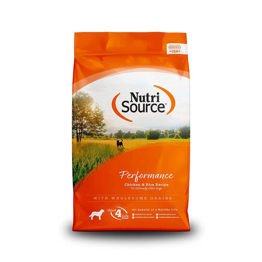 NutriSource Performance Chicken & Rice Formula Dog Food 40 Lbs