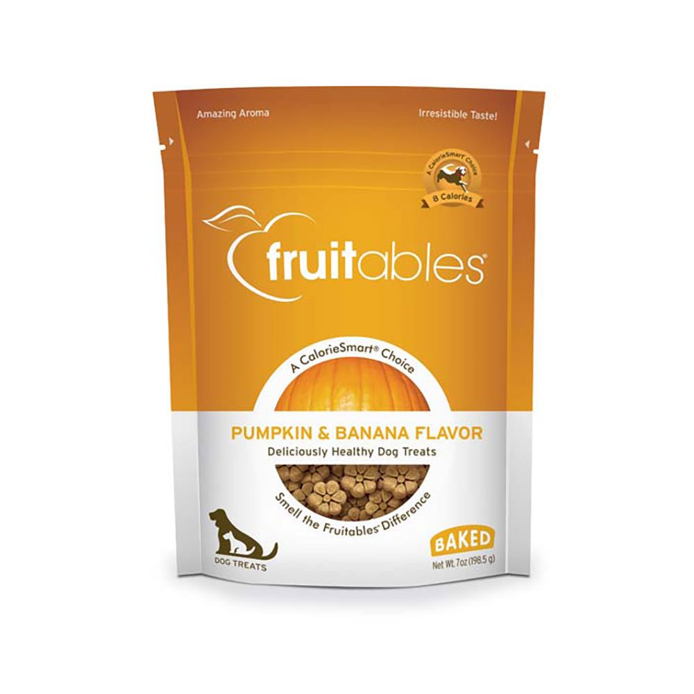 Fruitables Pumpkin & Banana Crunchy Dog Treats 7oz