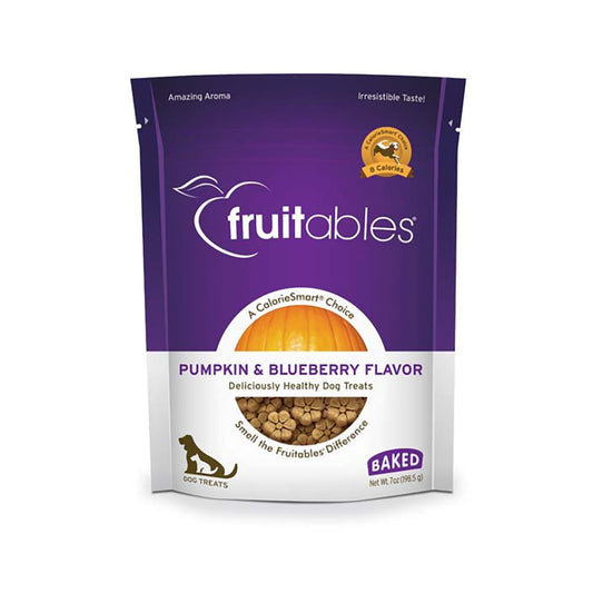 Fruitables Pumpkin & Blueberry Crunchy Dog Treats 7oz