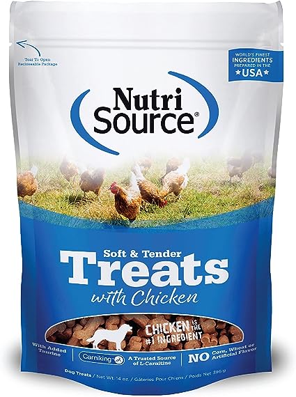 Nutri Source 14 oz Soft & Tender Chicken Treats for Dogs