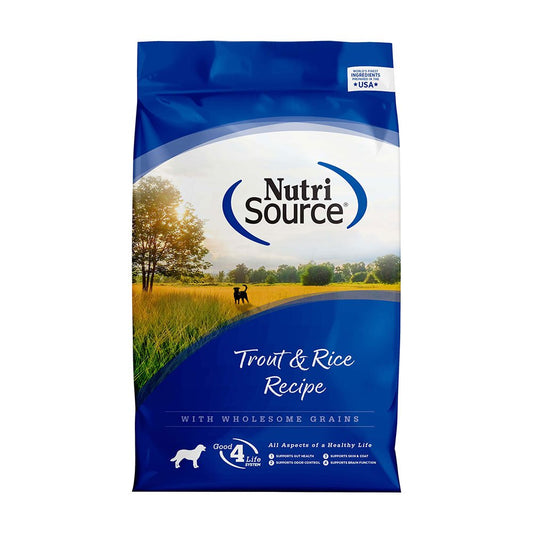 NutriSource Trout & Rice Formula Dog Food 30 Lbs by KLN Tuffy's