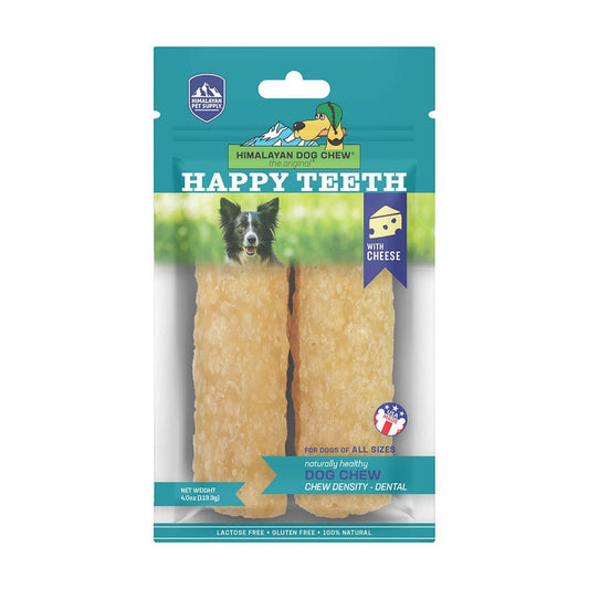 Himalayan Dog Chew Happy Teeth Cheese Dog Chew - 2 Pack Large