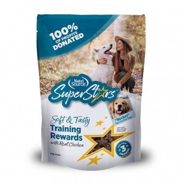 NutriSource SuperStar Soft & Tasty Chicken Training Rewards Treats for Dogs 4oz